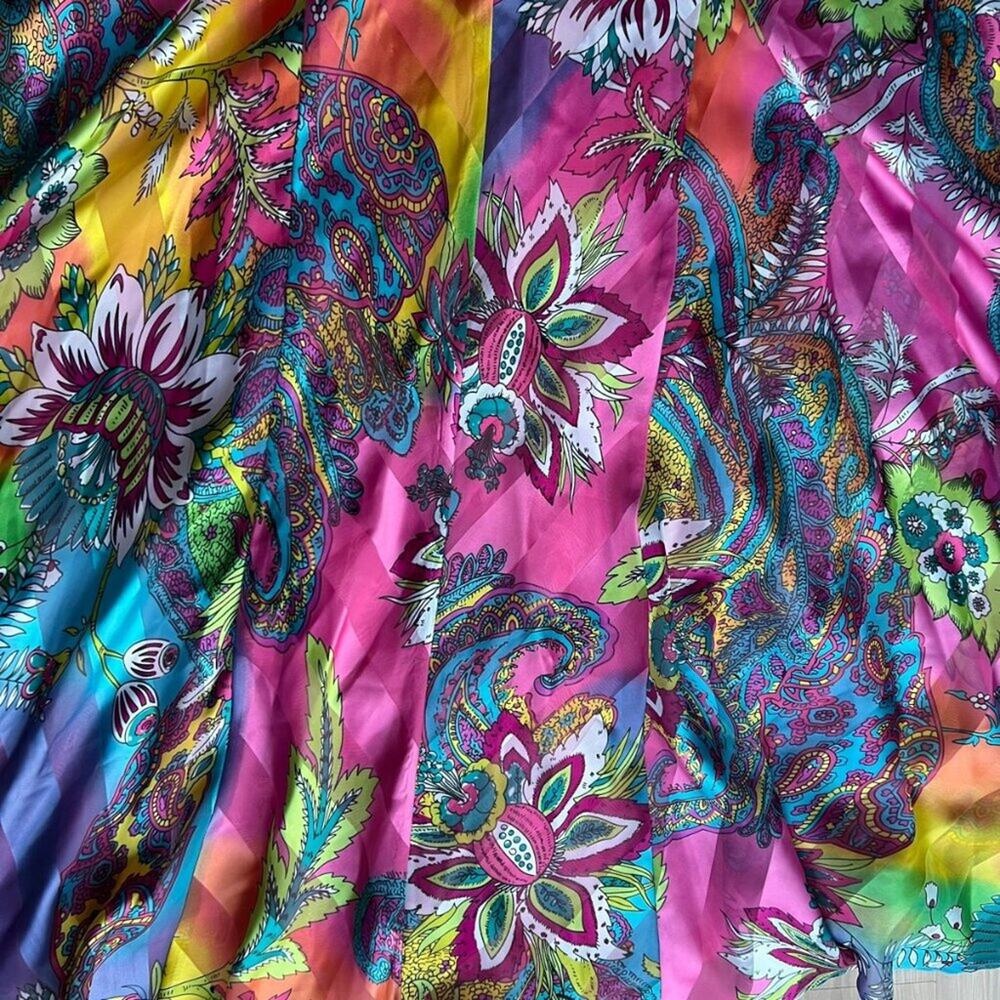 Vintage Dress Small Y2K Formal Prom Gown Beaded Tropical Dress long Cruise Maxi - Picture 9 of 17